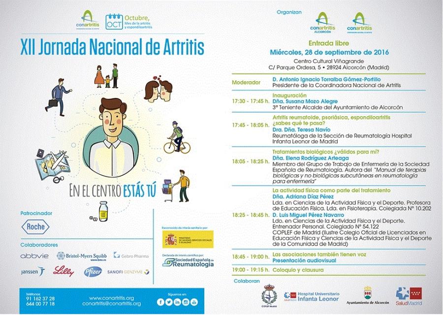 #Alcorcón acogerá la XII Jornada Nacional de Artritis el próximo 28 de septiembre
