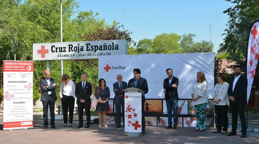 @CruzRojaEsp presenta la Unidad de Emergencia Social de la zona sur en su sede de #Alcorcón