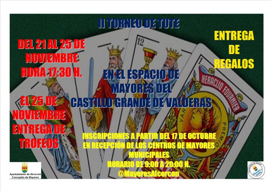 Abierta la inscripción para que los @MayoresAlcorcon participen en el II Torneo de Tute