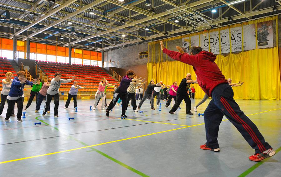 Los mayores de la ciudad de #Alcorcón se vuelcan con la práctica deportiva