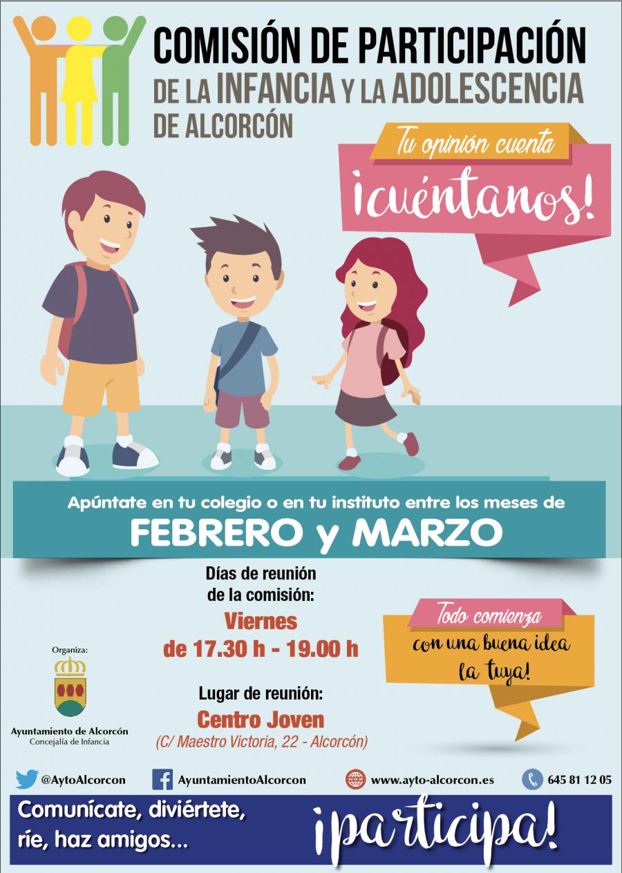 El @AytoAlcorcon pondrá en marcha una Comisión de Participación Infantil
