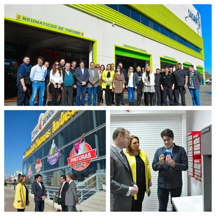 @davidpérez visita dos empresas de #Alcorcon para conocer de primera mano sus necesidades