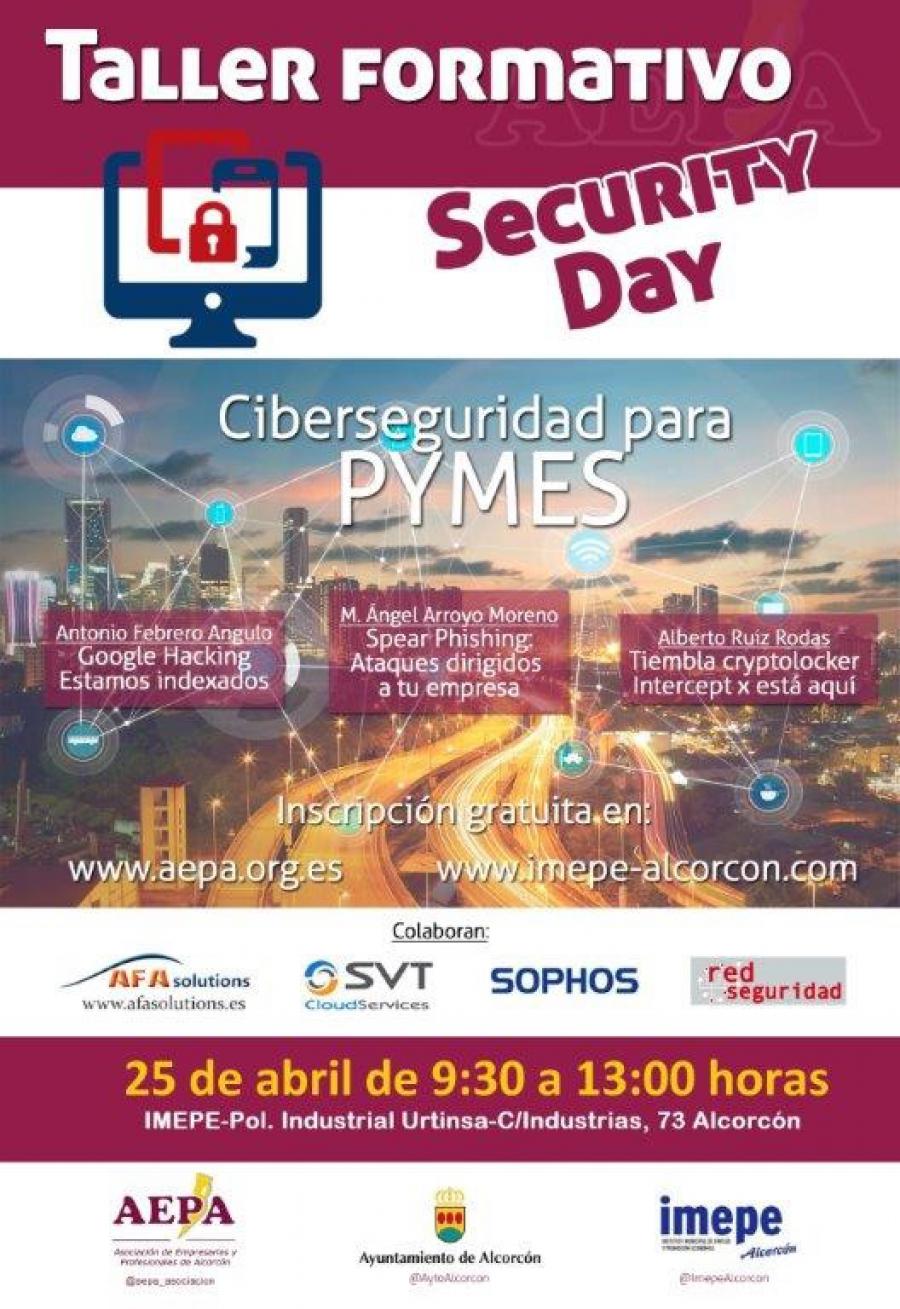 @Aytoalcorcon promueve una de Jornada sobre Seguridad Informática en las empresas en @ImepeAlcorcon