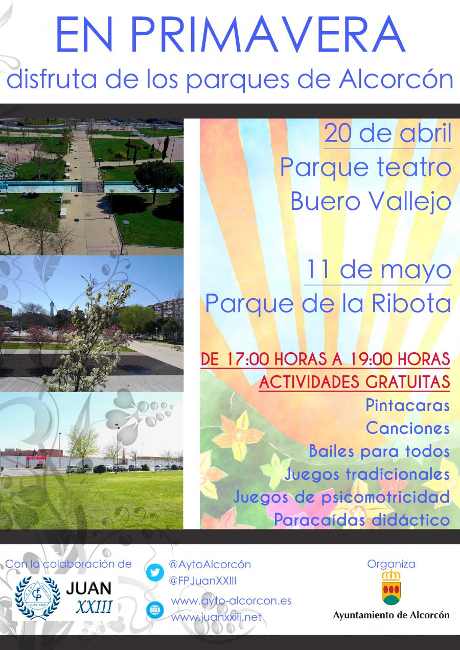 El Ayuntamiento de #Alcorcón anima a los vecinos a disfrutar de la primavera en los parques de la ciudad