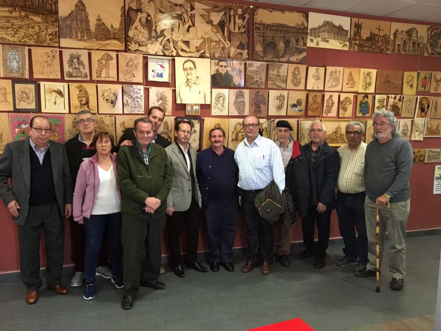 Aspiral expone la primera muestra nacional de pirograbados en Los Pinos de #Alcorcón
