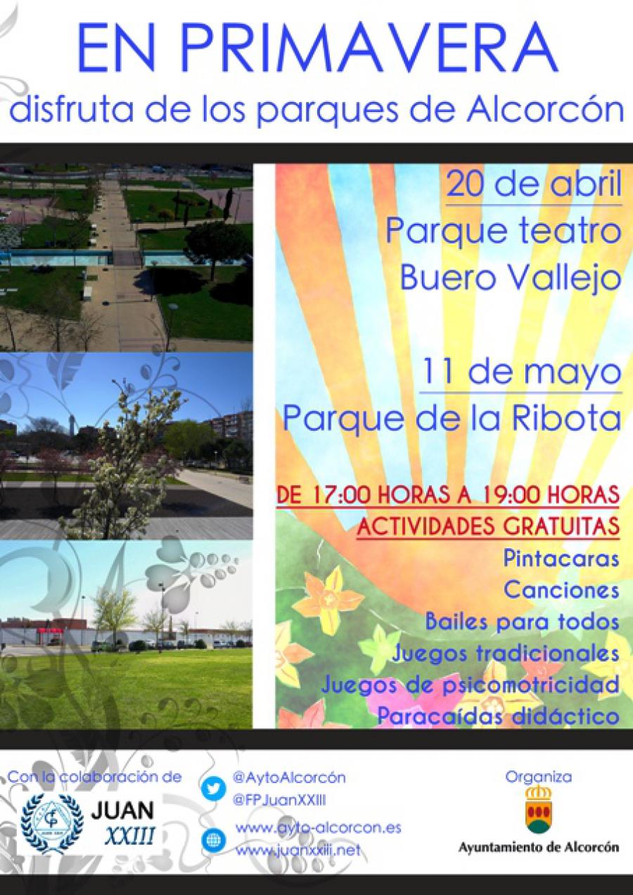 El @AytoAlcorcon anima a los vecinos a disfrutar de los parques de la ciudad con actividades para todos