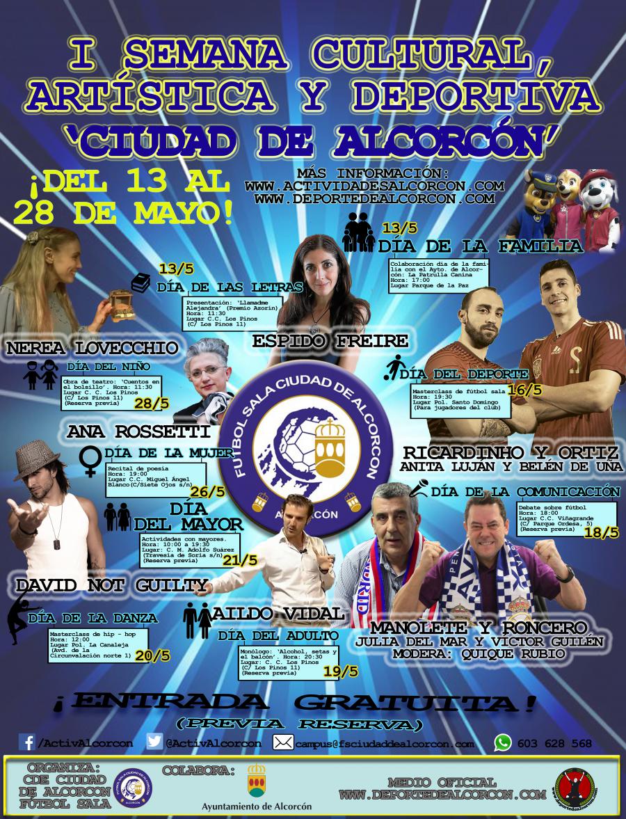 #Alcorcón celebra la I Semana Cultural, Artística y Deportiva Ciudad de #Alcorcón