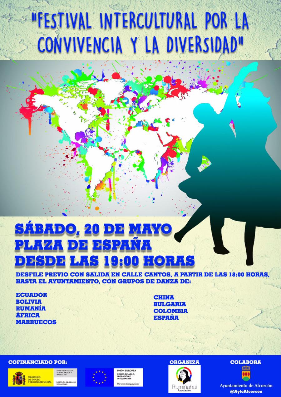 #Alcorcón acogerá el próximo sábado un Festival Intercultural por la Convivencia y la Diversidad