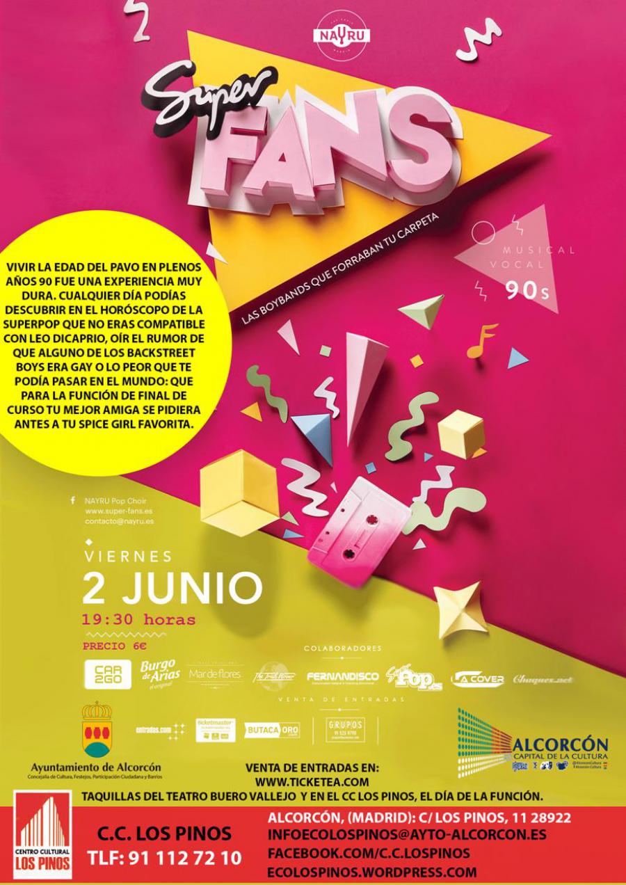 SuperFANS, espectáculo musical en el centro cultural Los Pinos #Alcorcón