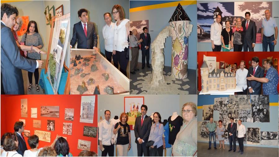 El alcalde inaugura #Colectivarte4, con el Centenario de los Castillos de Valderas como protagonista