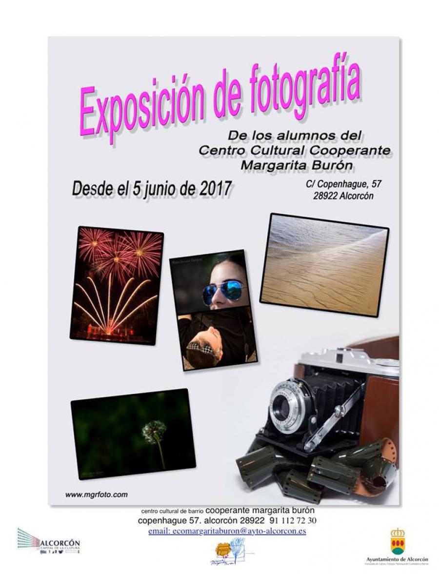 Exposición de fotografías del alumnado del centro cultural Margarita Burón