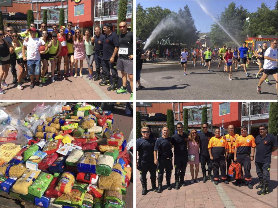 @alcorconbombero recogen más de 1.500 kilos de alimentos destinados al comedor casa María y José en el XXX Memorial celebrado este domingo en #Alcorcón