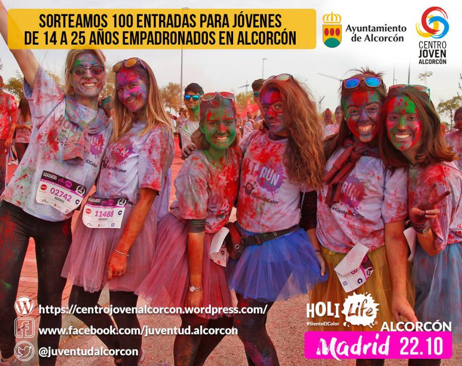 Vuelve a #Alcorcón una nueva edición de la Holi Life, la carrera de los colores más divertida y desenfadada