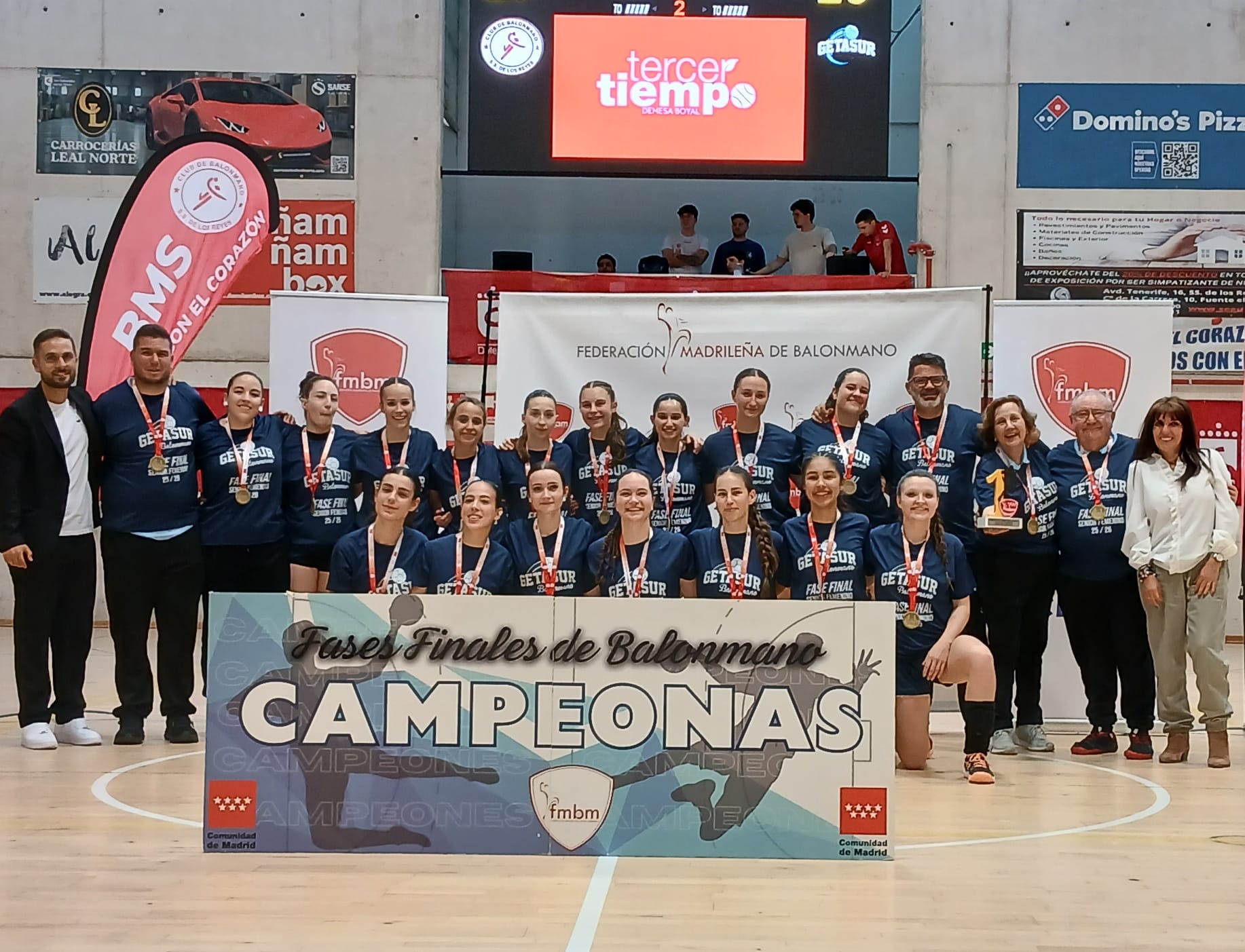 El BM Getasur se proclama campeón de la Liga de Madrid en 1ª Nacional Femenina