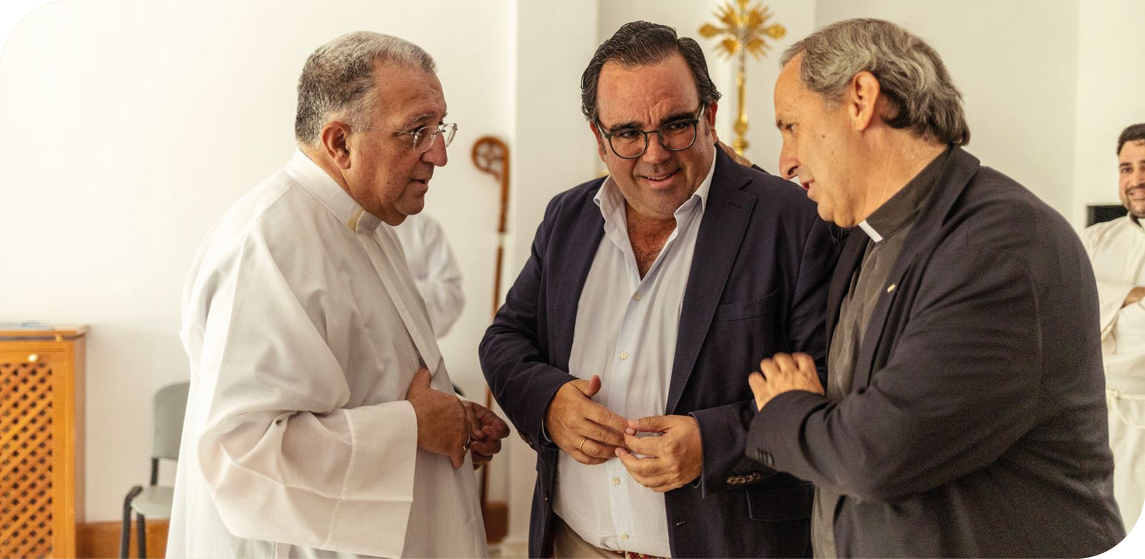 El obispo de Getafe, don Ginés, preside una Santa Misa en la Casa de Ejercicios Espirituales de Boadilla