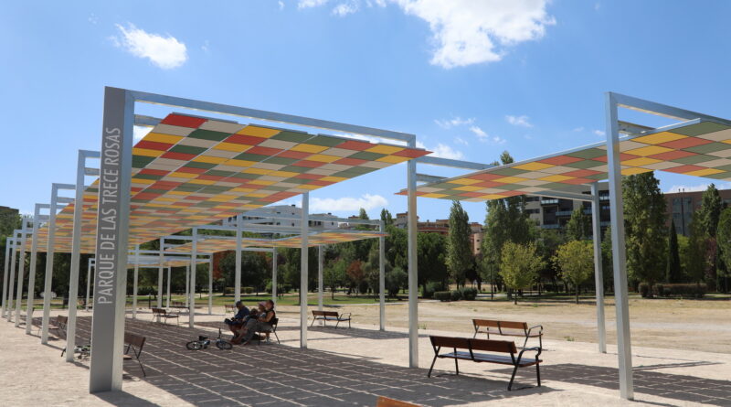 Getafe renueva el Recinto Ferial de El Bercial con una nueva pérgola y bancos
