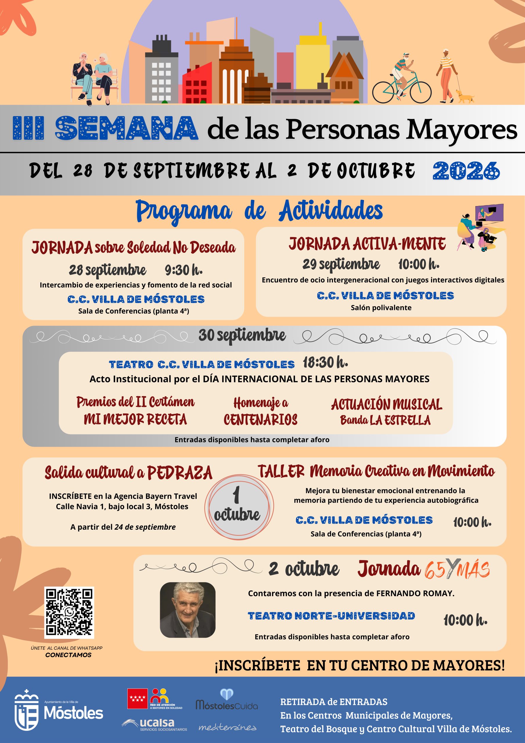 Móstoles celebra la III Semana de las Personas Mayores
