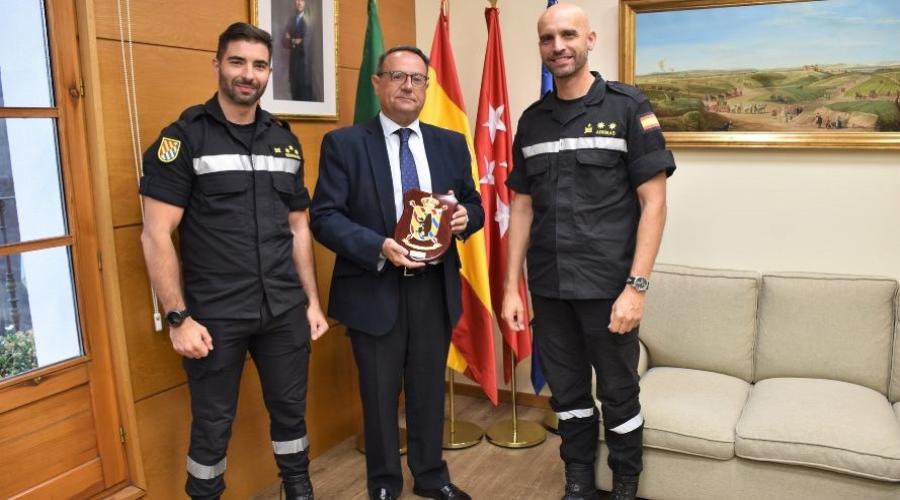 La UME agradece a Villaviciosa de Odón la acogida de los militares que intervinieron en los incendios de la Sierra Oeste