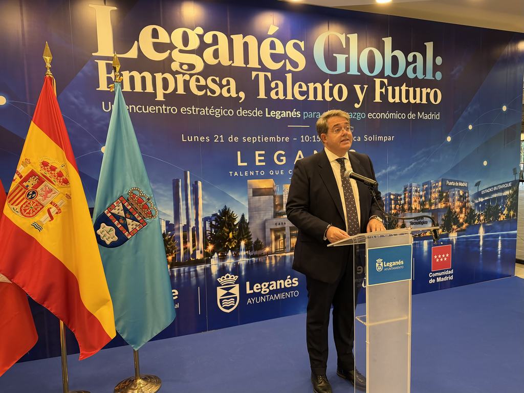 El alcalde anuncia los premios ‘Talento y Empleo’ ante 300 empresarios locales en el III Encuentro ‘Leganés Global’