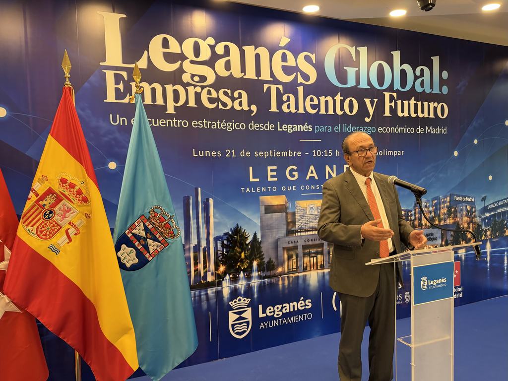 El alcalde anuncia los premios ‘Talento y Empleo’ ante 300 empresarios locales en el III Encuentro ‘Leganés Global’