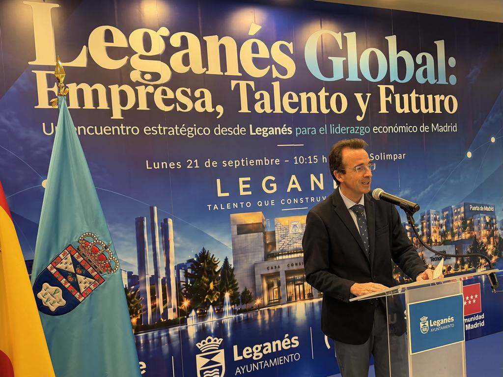 El alcalde anuncia los premios ‘Talento y Empleo’ ante 300 empresarios locales en el III Encuentro ‘Leganés Global’