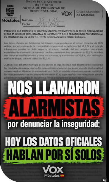 La criminalidad vuelve a reabrir el debate político en Móstoles