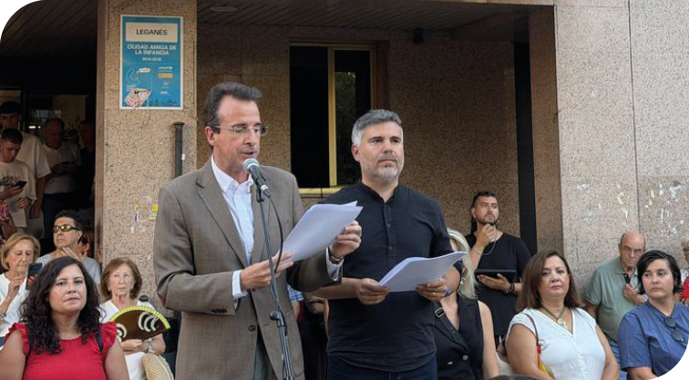 Leganés mostró su apoyo y solidaridad a Ceuta y los Ceutíes