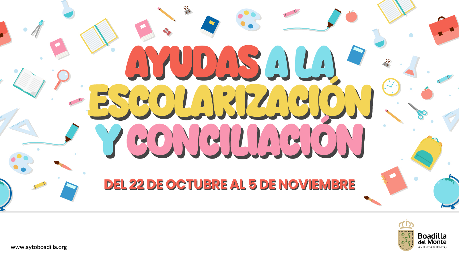 ABIERTO HASTA EL 5 DE NOVIEMBRE EL PLAZO PARA SOLICITAR LAS BECAS DE ESCOLARIZACIÓN Y CONCILIACIÓN