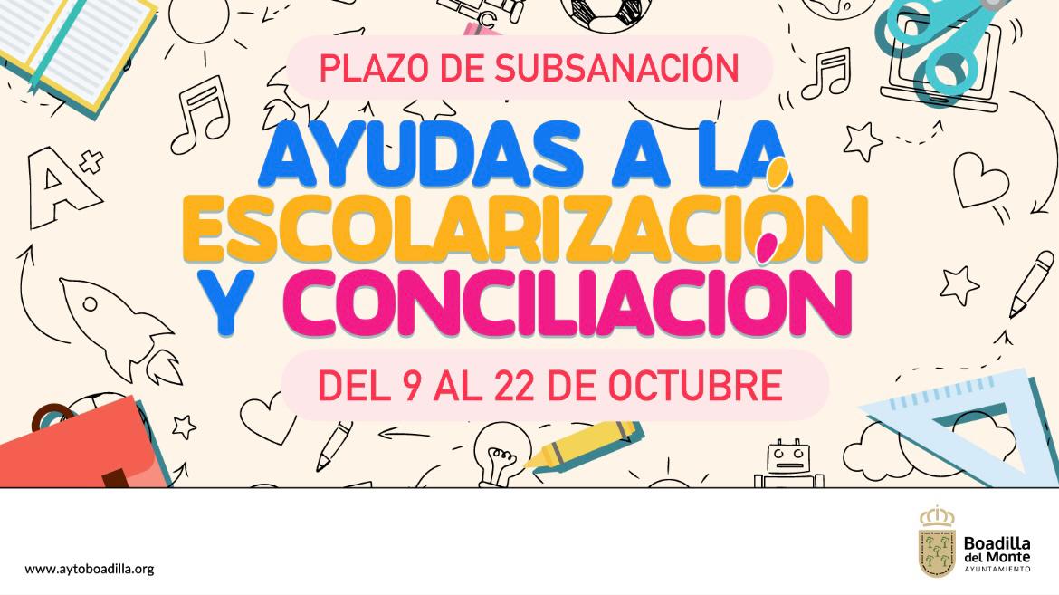 ABIERTO EL PLAZO DE SUBSANACIÓN DE ERRORES EN LAS SOLICITUDES DE LAS BECAS PARA ESCOLARIZACIÓN Y CONCILIACIÓN FAMILIAR