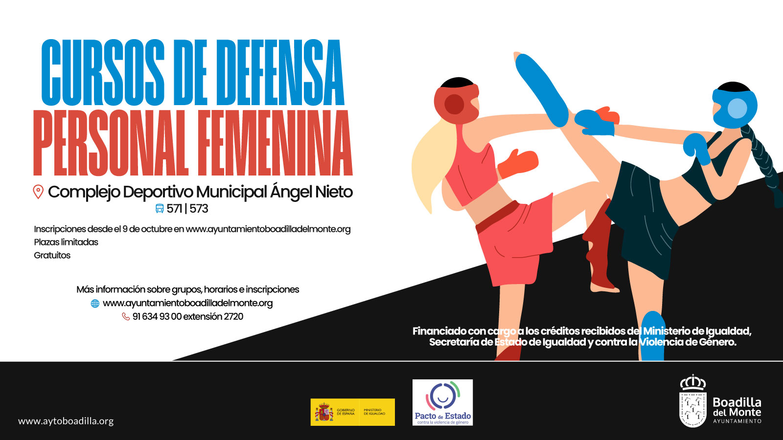 ABIERTA LA INSCRIPCIÓN PARA LOS CURSOS MUNICIPALES DE DEFENSA PERSONAL FEMENINA