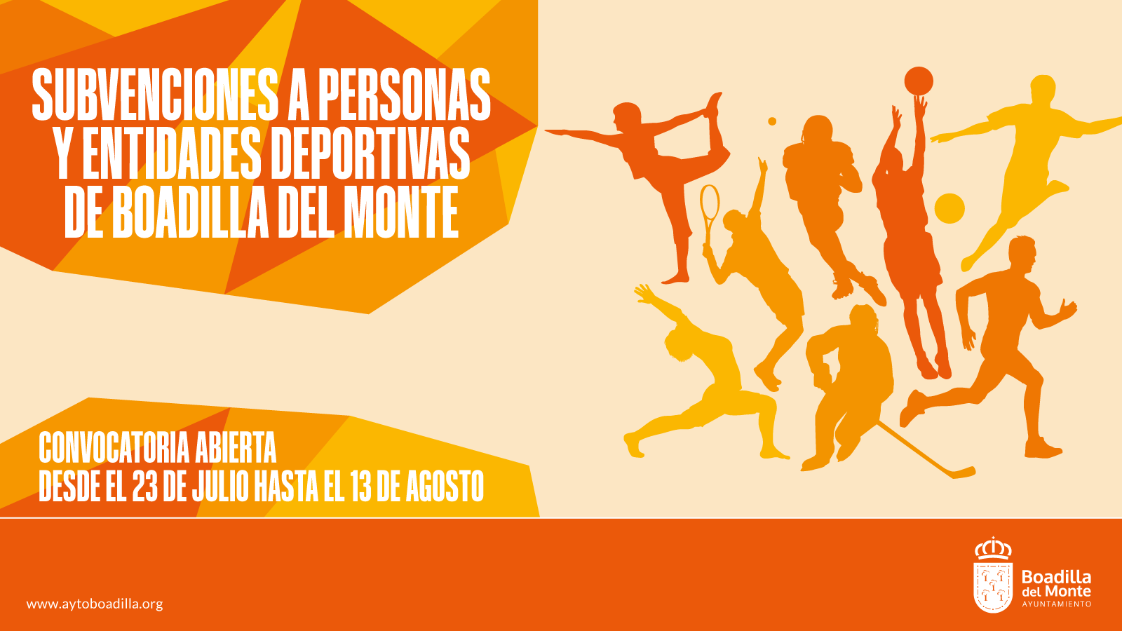 ABIERTO EL PLAZO DE SOLICITUD DE AYUDAS ECONÓMICAS AL DEPORTE EN BOADILLA PARA 2025