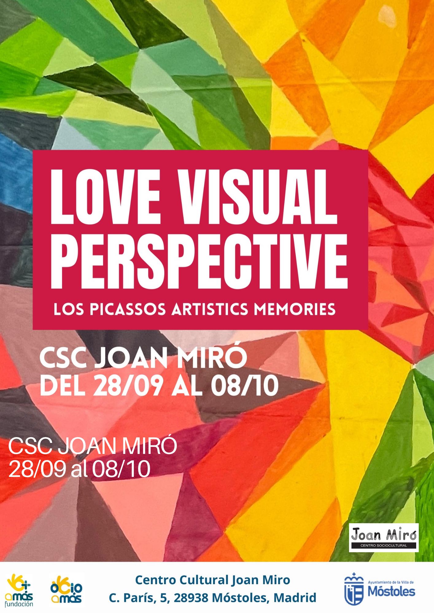 El colectivo artístico Los Picassos, de la Fundación AMÁS, presenta en Móstoles su exposición “Love Visual Perspective”