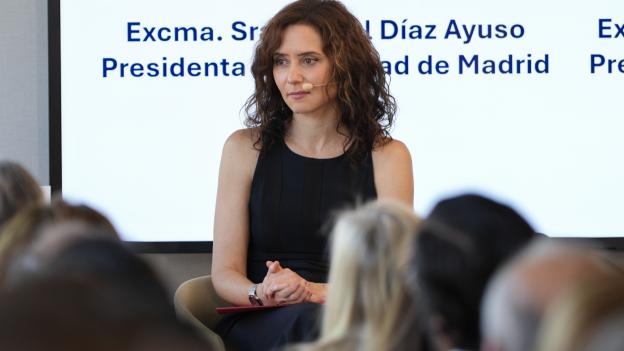 Díaz Ayuso defiende el modelo fiscal “equilibrado y no confiscatorio” de Madrid con 35 rebajas de impuestos y el IRPF más bajo de toda España