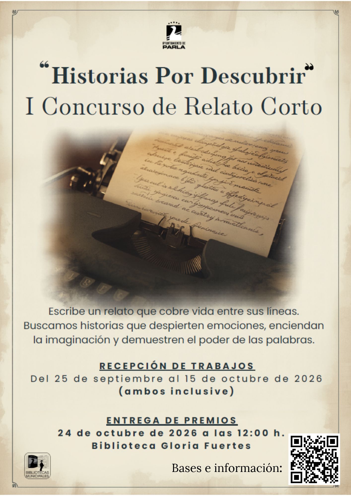 LAS BIBLIOTECAS MUNICIPALES DE PARLA ABREN SUS PUERTAS A NUEVAS “HISTORIAS POR DESCUBRIR”
