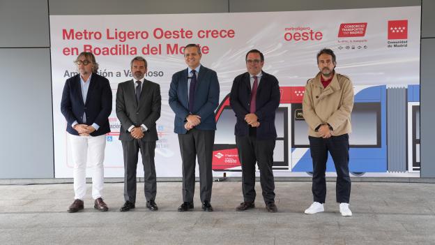 La Comunidad de Madrid proyecta dos nuevas estaciones para prolongar la Línea 3 de Metro Ligero Oeste hasta Valenoso, en Boadilla del Monte