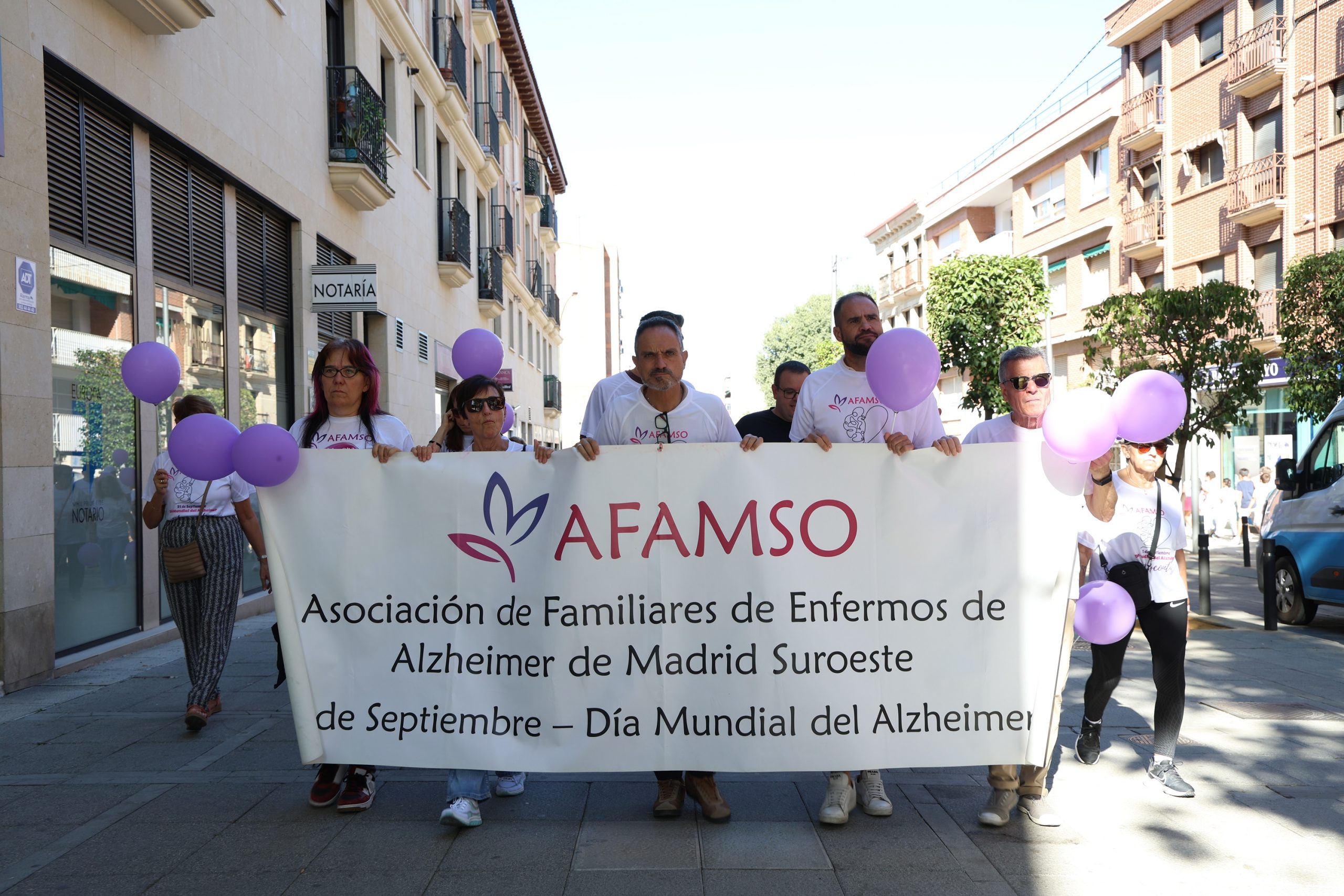 Móstoles visibiliza el Alzheimer con una marcha solidaria