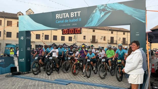 La Comunidad de Madrid reúne a más de 250 participantes en la I Ruta BTT Canal de Isabel II por la Sierra Norte