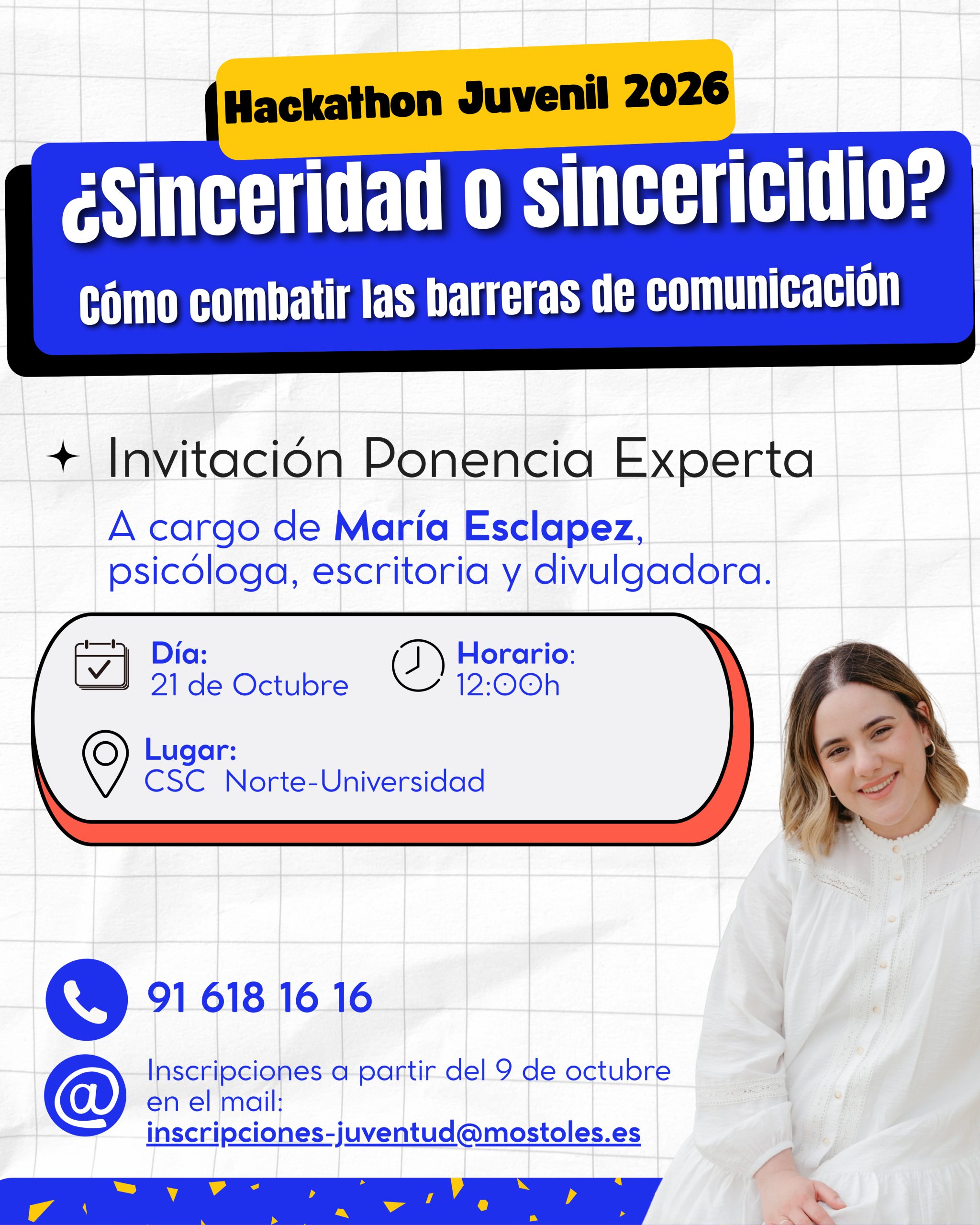 Móstoles desafía a los jóvenes a combatir las barreras de comunicación con un hackathon juvenil