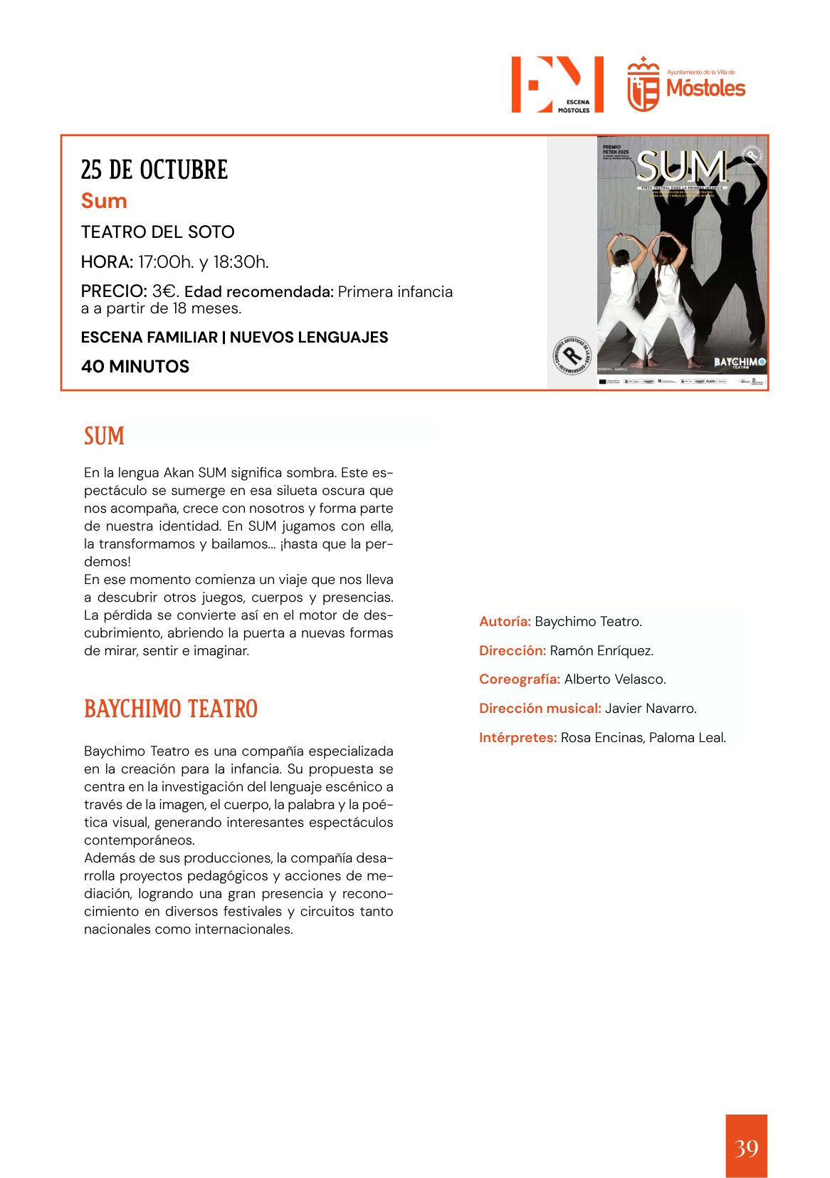 La ópera “Madama Butterfly” y el flamenco de Maui destacan en la agenda cultural de Móstoles