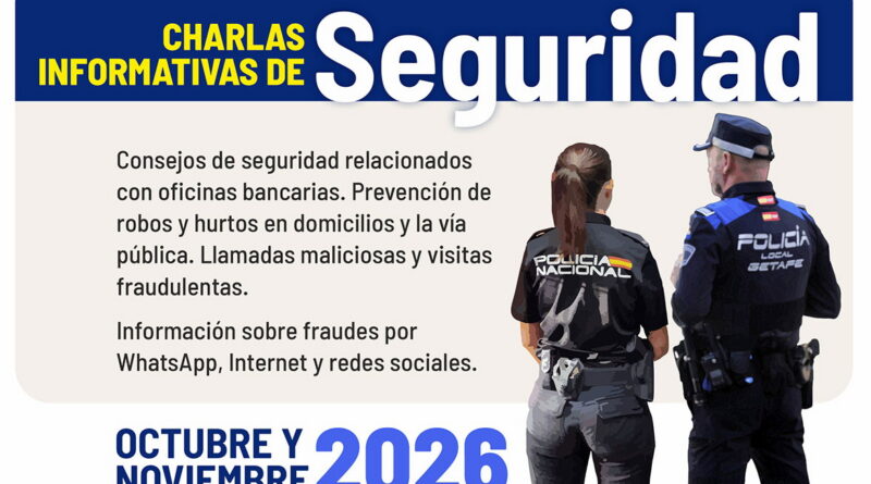 Policía Local y Policía Nacional impartirán nuevas charlas informativas de seguridad en los barrios