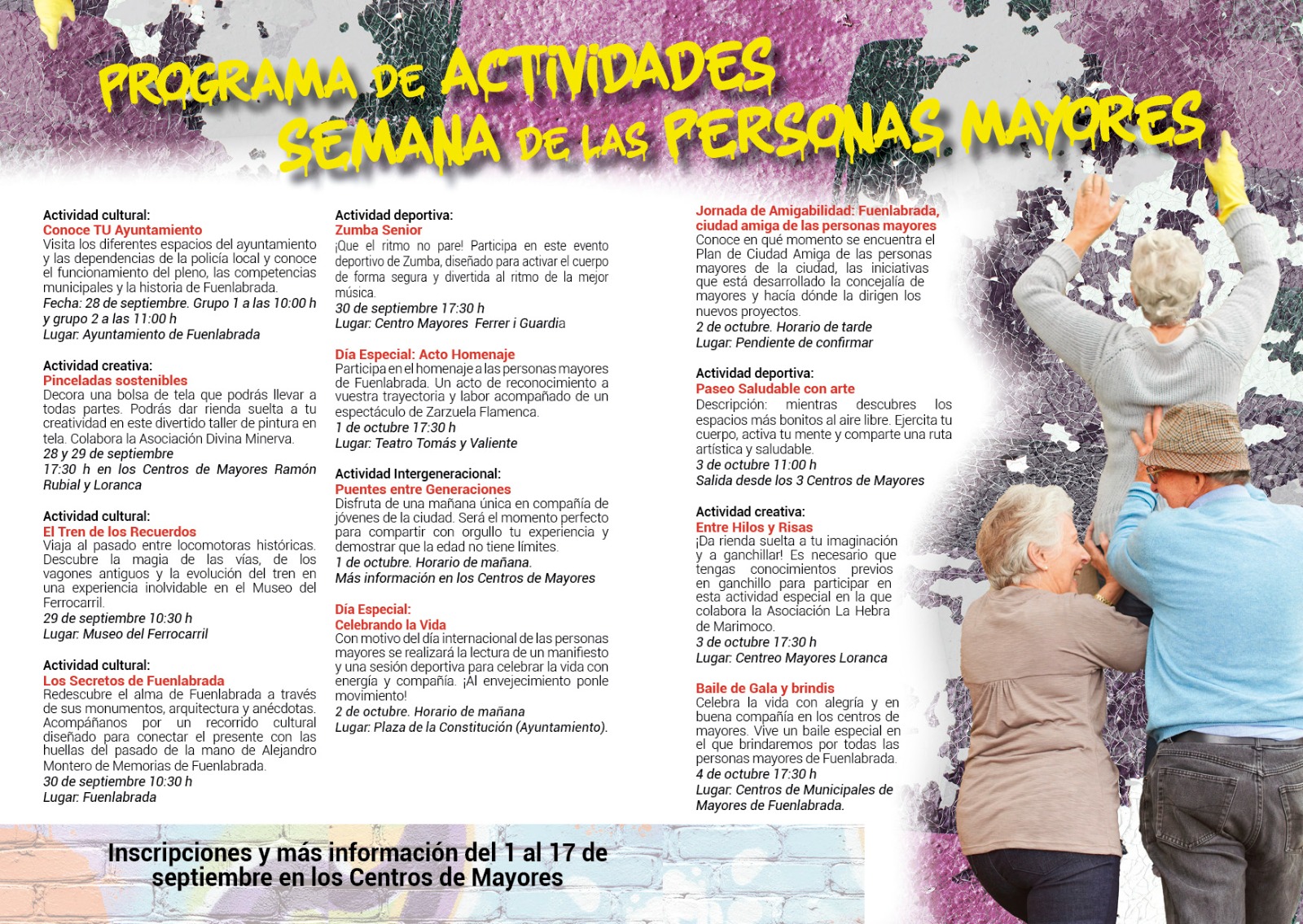 1.200 mayores participan en las actividades de la Semana de las personas de edad