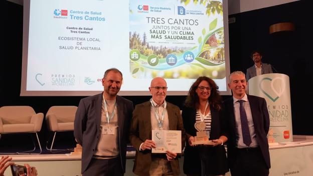 Los centros de salud de Tres Cantos de la Comunidad, premiados por su compromiso con el planeta en los premios Sanidad por el Clima