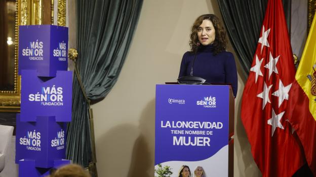Díaz Ayuso celebra el “extraordinario logro” de la sociedad madrileña por ser “una de las regiones más longevas del mundo"
