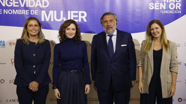 Díaz Ayuso celebra el “extraordinario logro” de la sociedad madrileña por ser “una de las regiones más longevas del mundo"