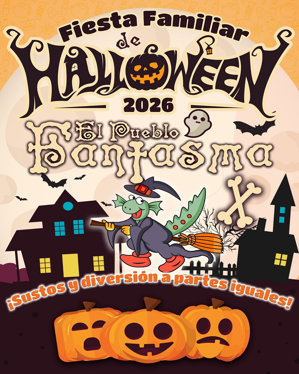 La Pollina acoge la décima edición del Pueblo Fantasma, la Fiesta Familiar de Halloween