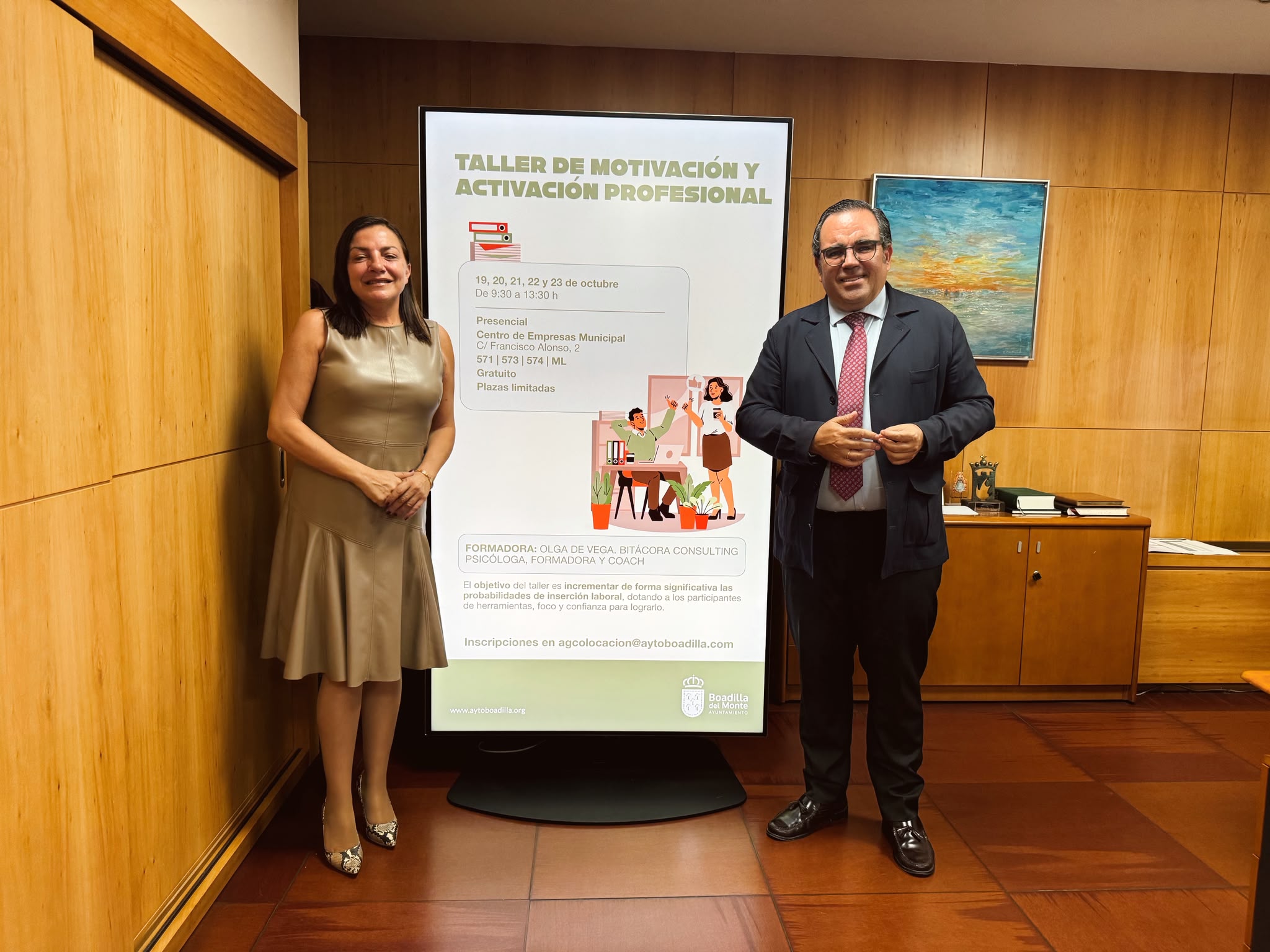 BOADILLA OFRECE UN TALLER GRATUITO DE MOTIVACIÓN Y ACTIVACIÓN PROFESIONAL PARA FAVORECER LA INSERCIÓN LABORAL