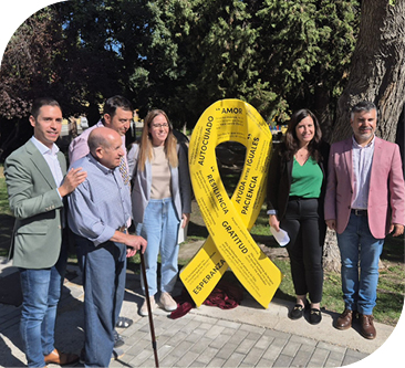 Leganés inaugura el "Lazo de las Fortalezas" para visibilizar la salud mental y prevenir el suicidio