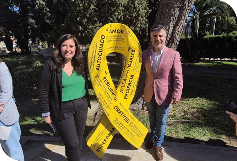 Leganés inaugura el "Lazo de las Fortalezas" para visibilizar la salud mental y prevenir el suicidio