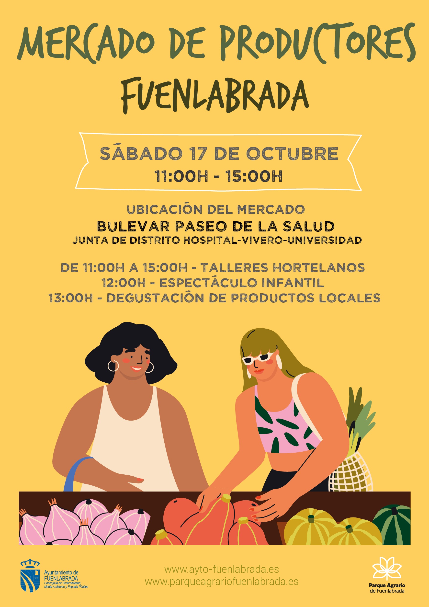 El Mercado de Productores se traslada al bulevar del paseo de la Salud