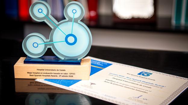 El Hospital público de Getafe obtiene un premio 'BSH' por el tratamiento de la EPOC
